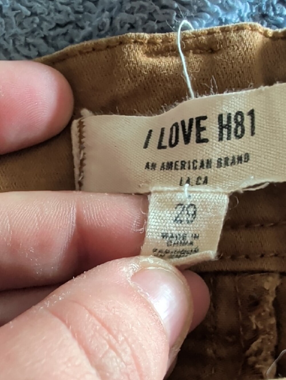Hollister High-Waist Folded Hem Shorts - Brown/Tan Women's 29 - Picture 7 of 7